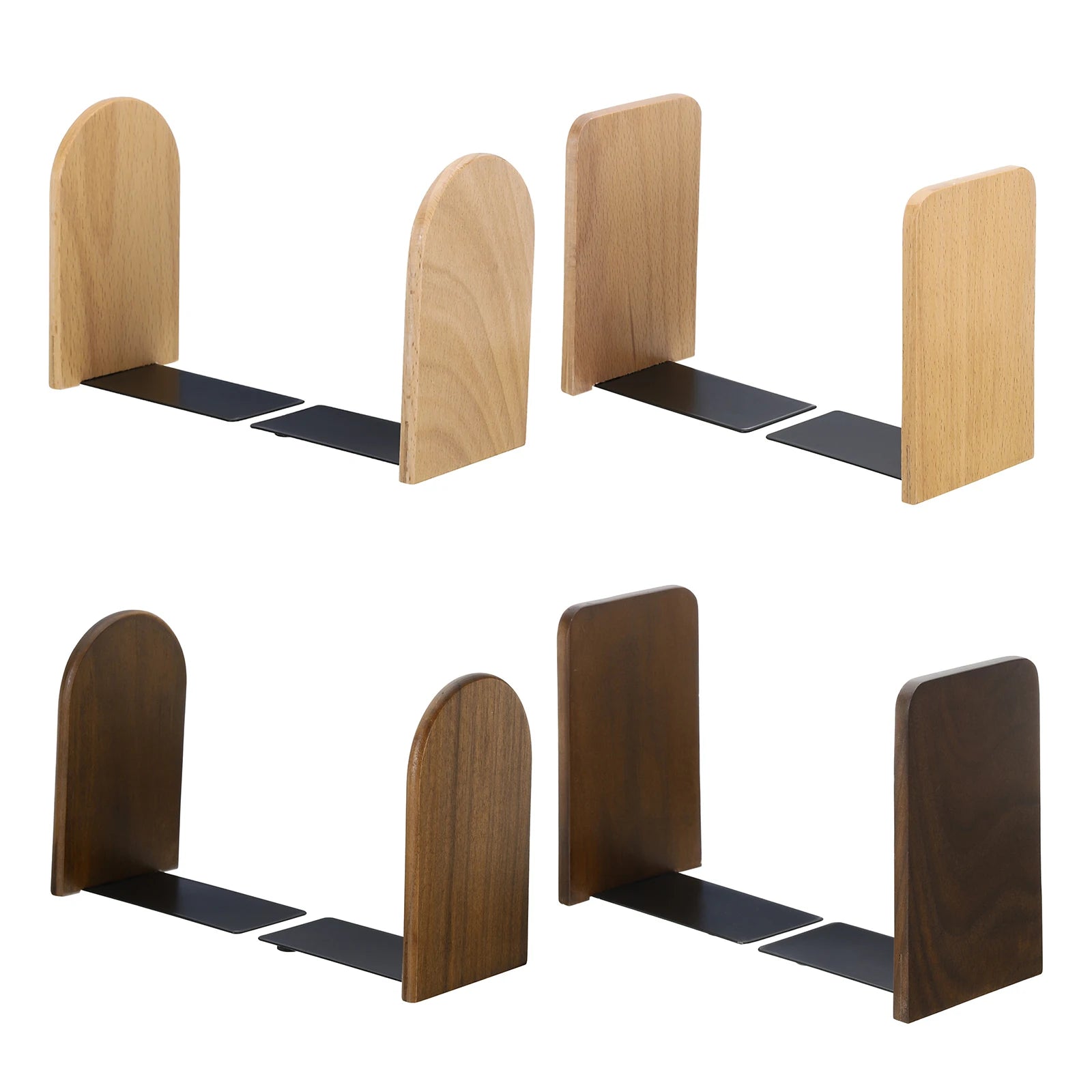 Wooden Desktop Bookends Book Organizer