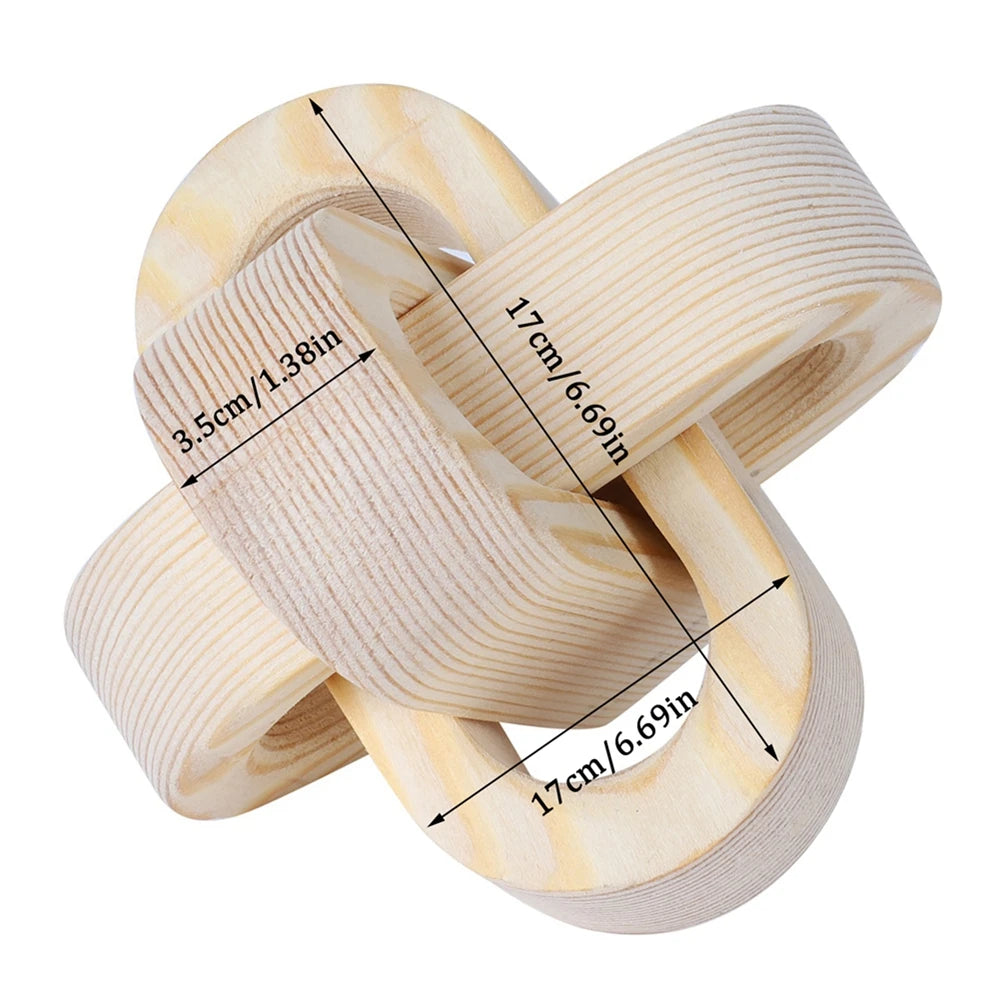 Boho Style Wooden Home Decor Ornament Hand Carved