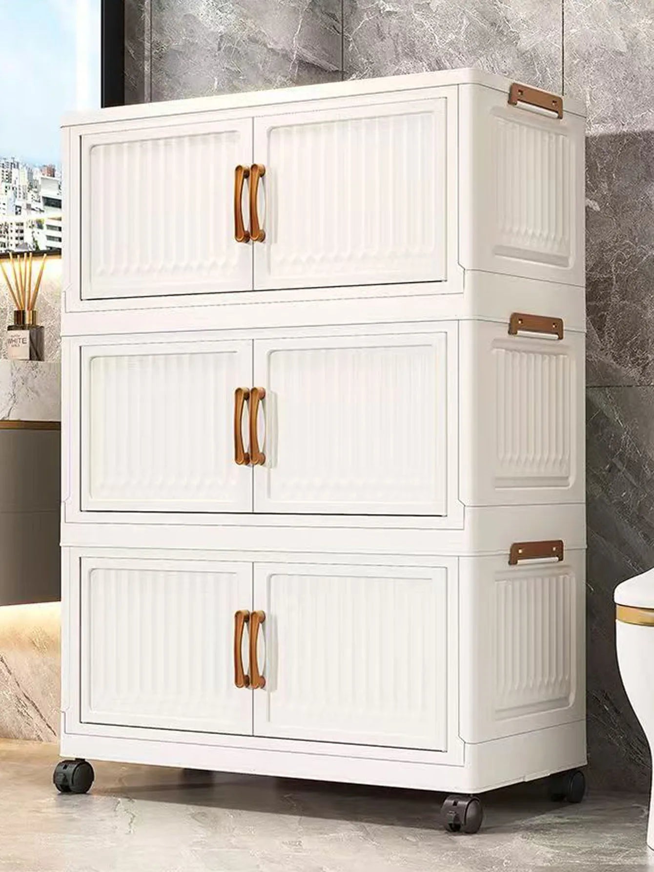 Storage Box Household Foldableing Cabinet Storage Cabinet Clothes Toys Snacks Extra Large Capacity Storage Cabinet Organizing Box