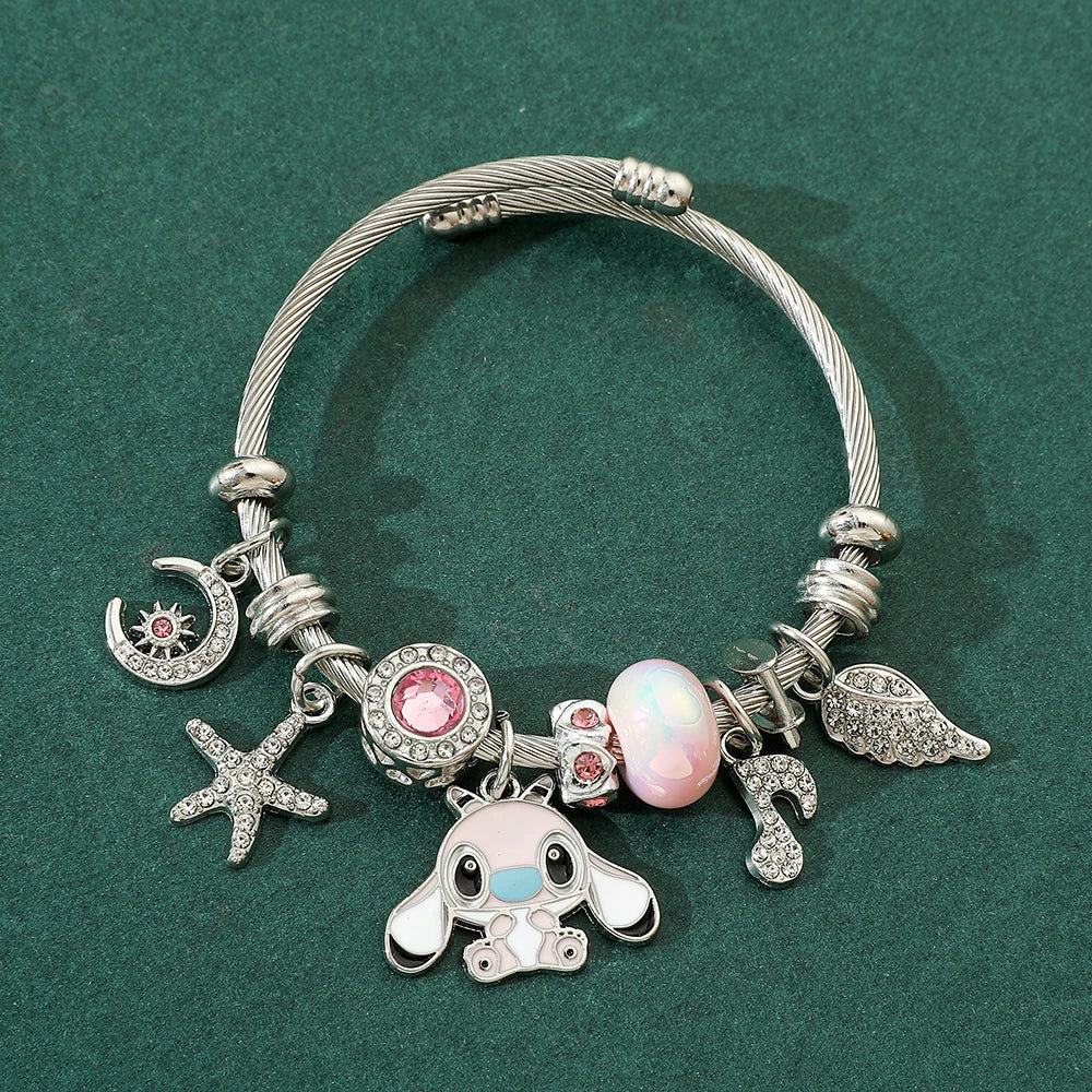 Disney Cartoon Stitch Aesthetic Bracelet, Handmade, Aesthetic