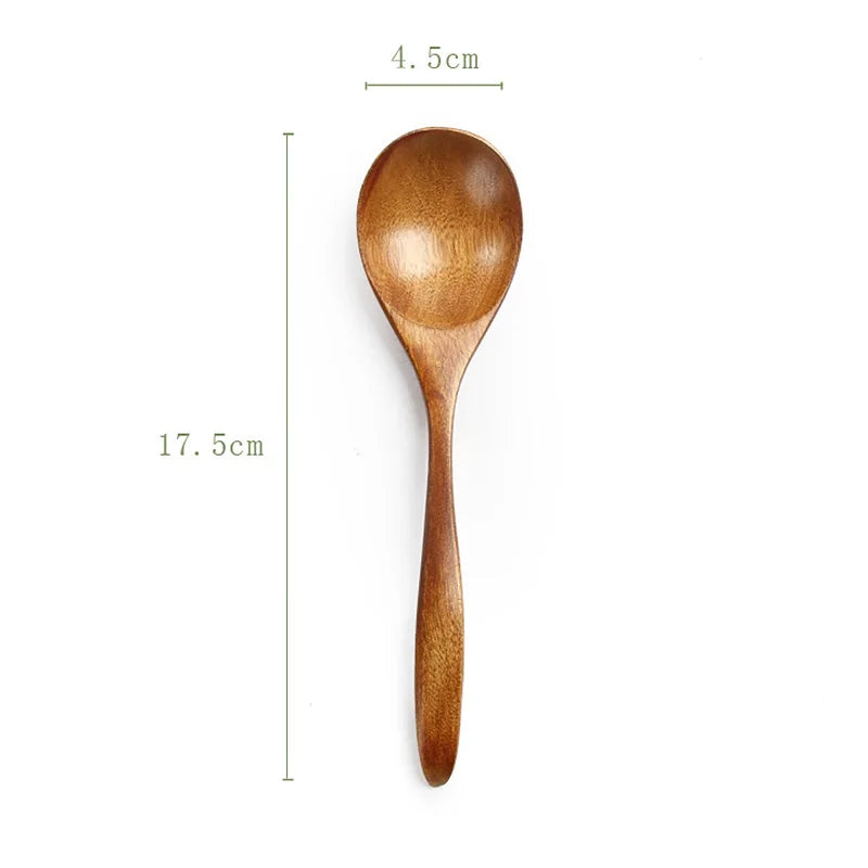 Natural Wood Soup Spoon