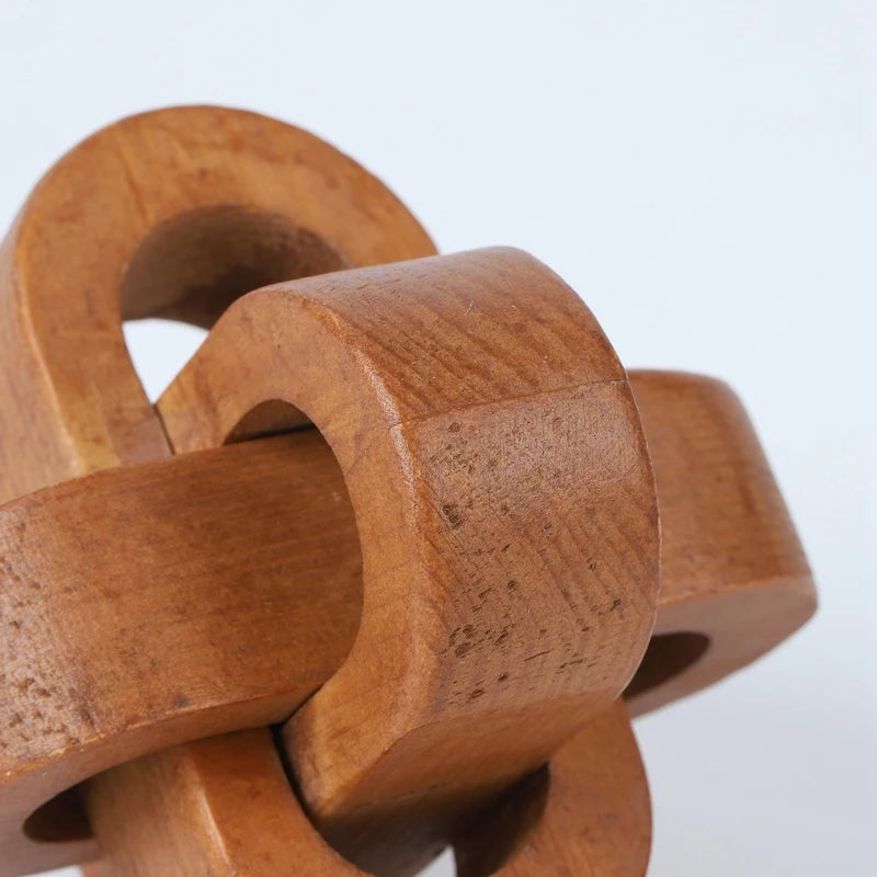 Boho Style Wooden Home Decor Ornament Hand Carved