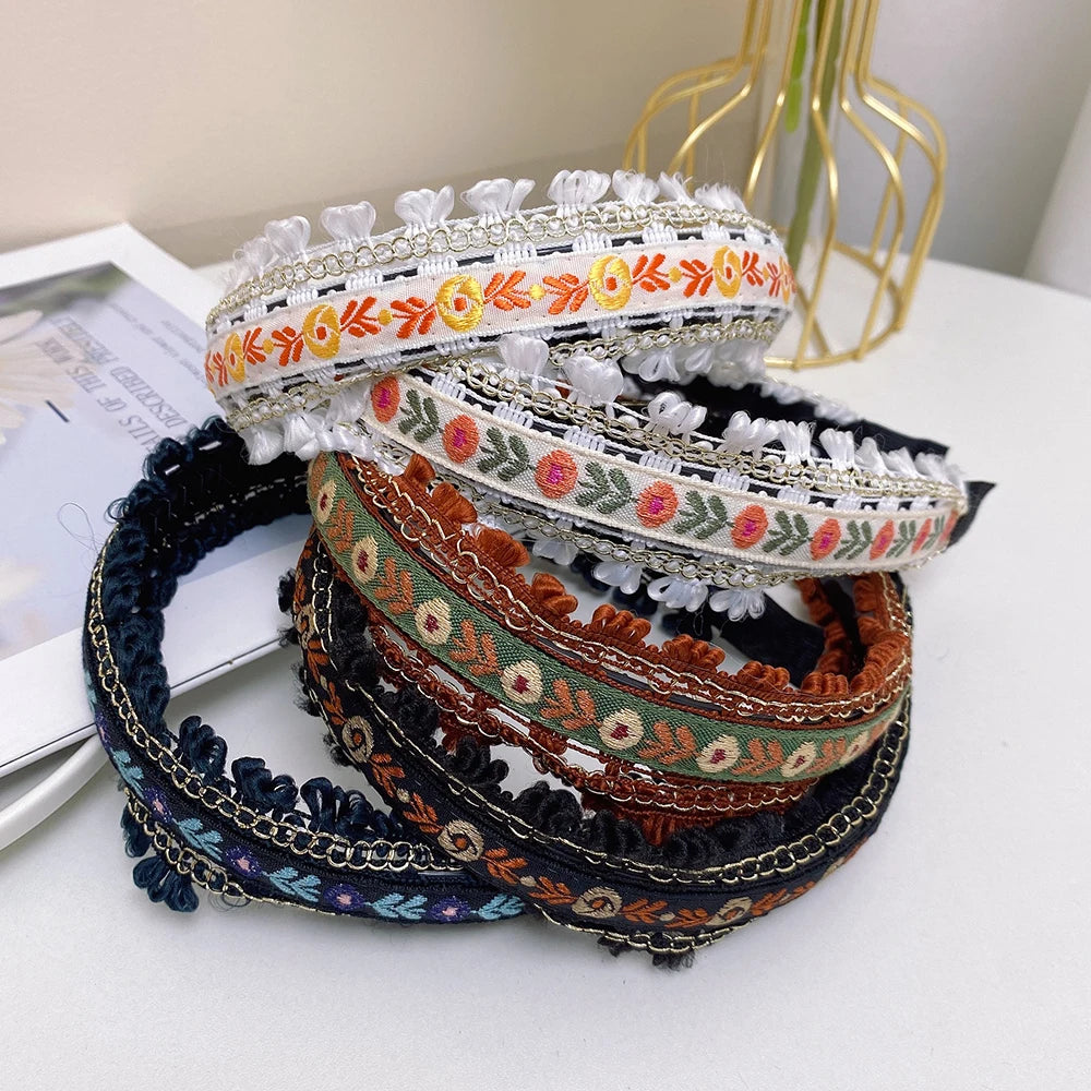 Boho Embroidery Headband