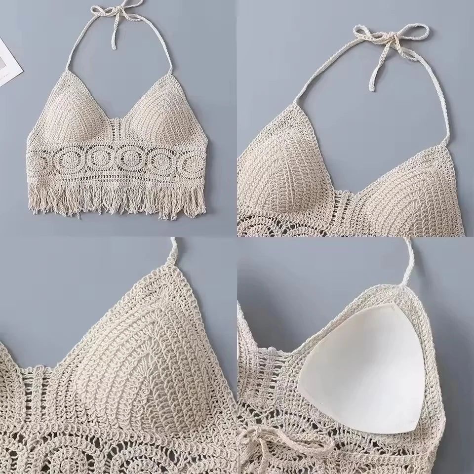 Boho Crochet Halter Top