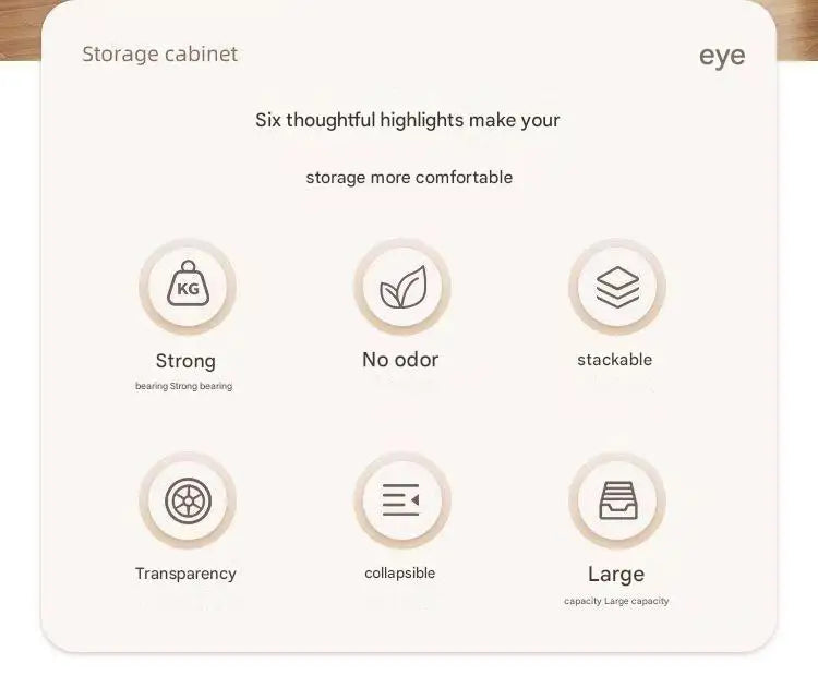 Storage Box Household Foldableing Cabinet Storage Cabinet Clothes Toys Snacks Extra Large Capacity Storage Cabinet Organizing Box