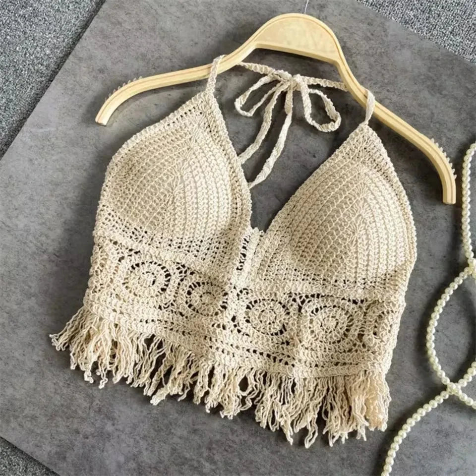 Boho Crochet Halter Top