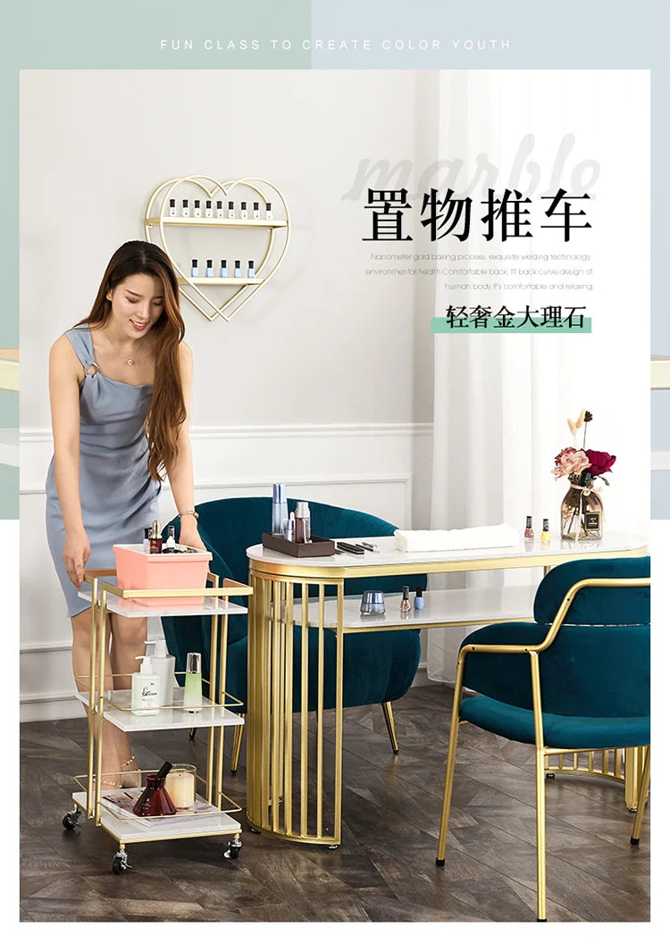 Aesthetic Salon Trolley Organizers Trolleys Salon Furniture Professional Aesthetic Tools Chariot Carritos Organizadores