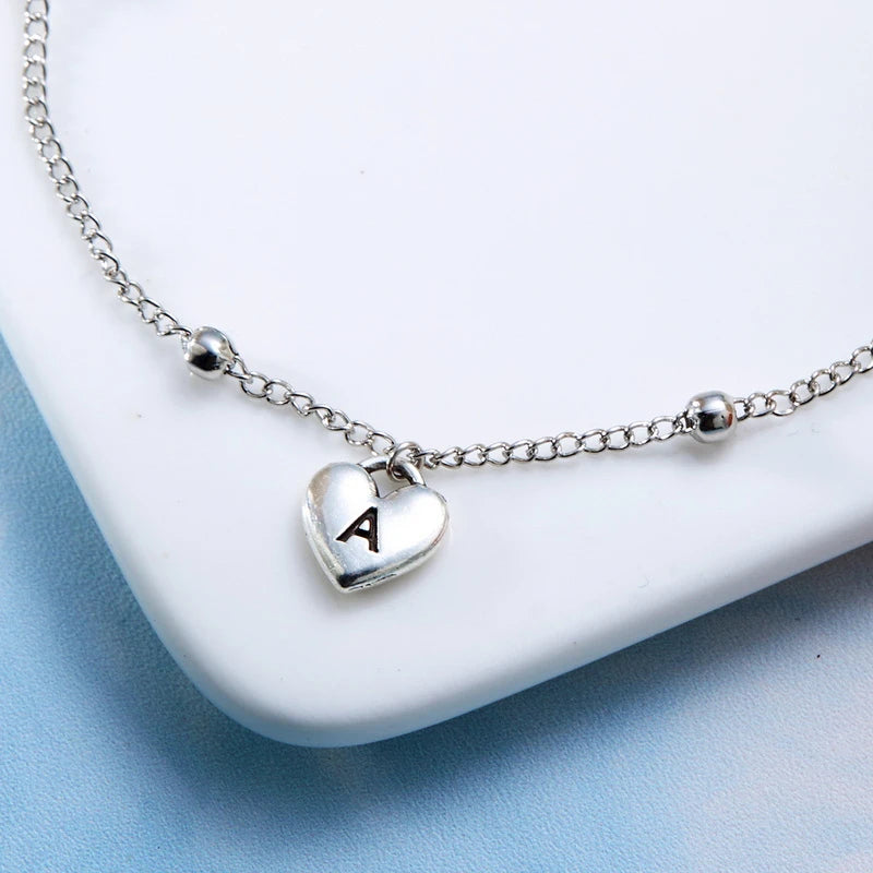 Boho A-Z Letter Anklets