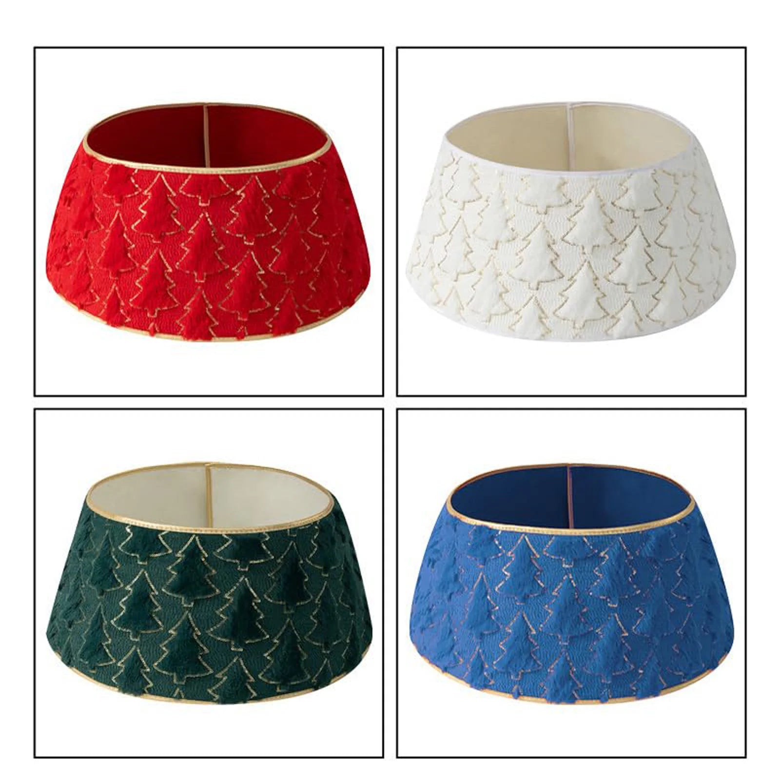 Christmas Tree Skirt Merry Christmas Tree Skirt Collar Christmas Holiday Indoor Decoration Gift Decorative Tree Bottom Cover