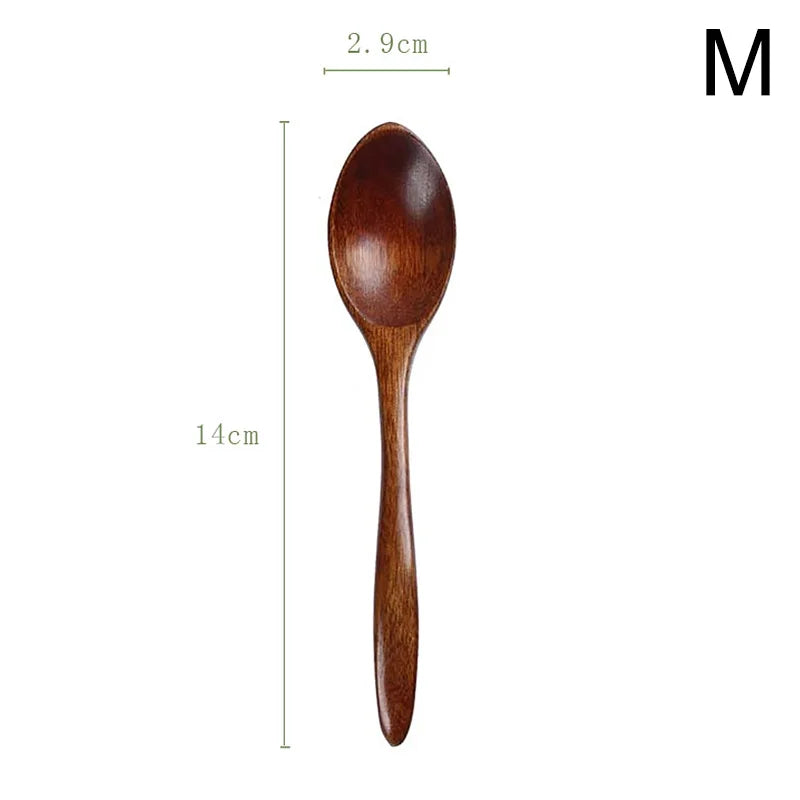 Natural Wood Soup Spoon
