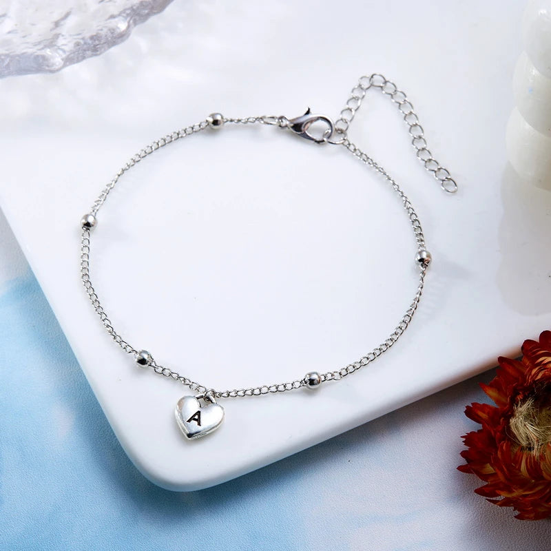 Boho A-Z Letter Anklets