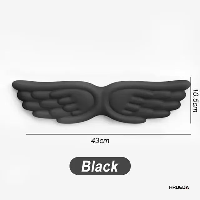 Keyboard Mouse Wrist Rest Angel Wing Memory Foam Mouse Pad Set Wrist Support Ergonomic Non-Slip for Computer Laptop Easy Typing