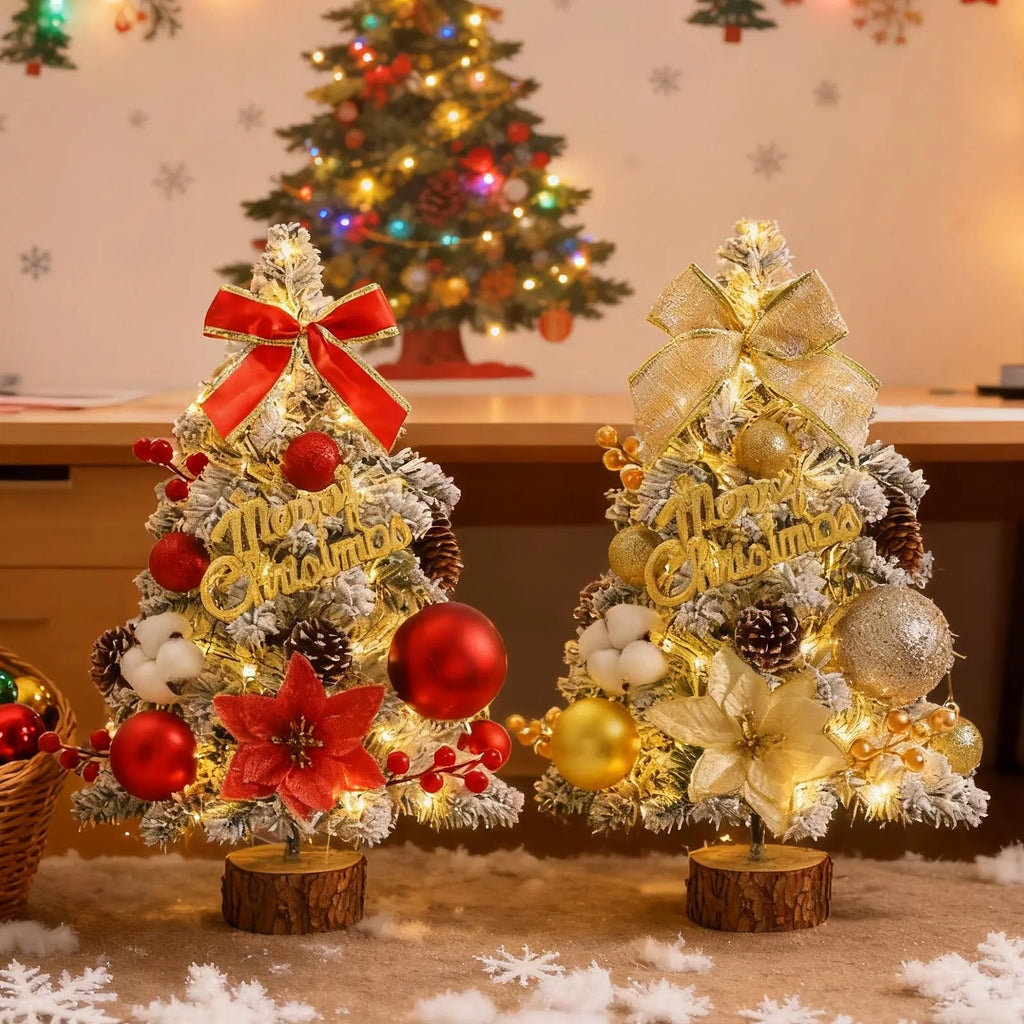 Christmas Tree Decoration Small Home Desktop Ornaments Popular Creative DIY Decoration Mini Nobel Pine Christmas Ornaments