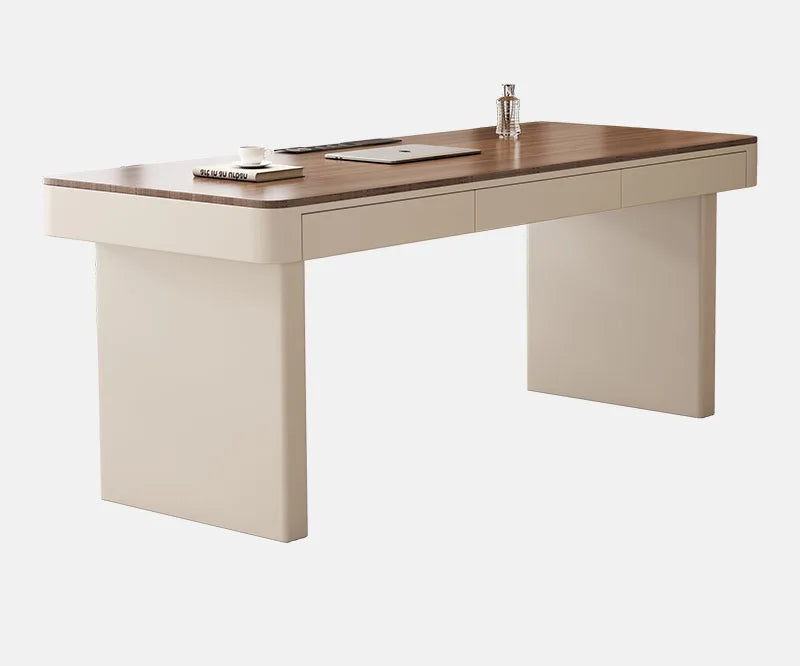 Walnut-colored Wood High-end Home Study Computer