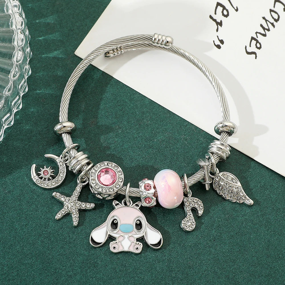 Disney Cartoon Stitch Aesthetic Bracelet, Handmade, Aesthetic