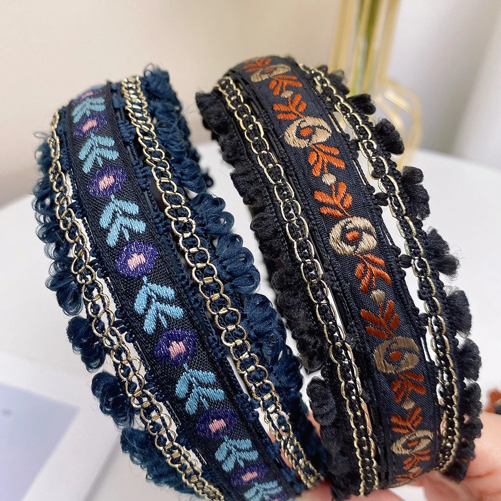Boho Embroidery Headband