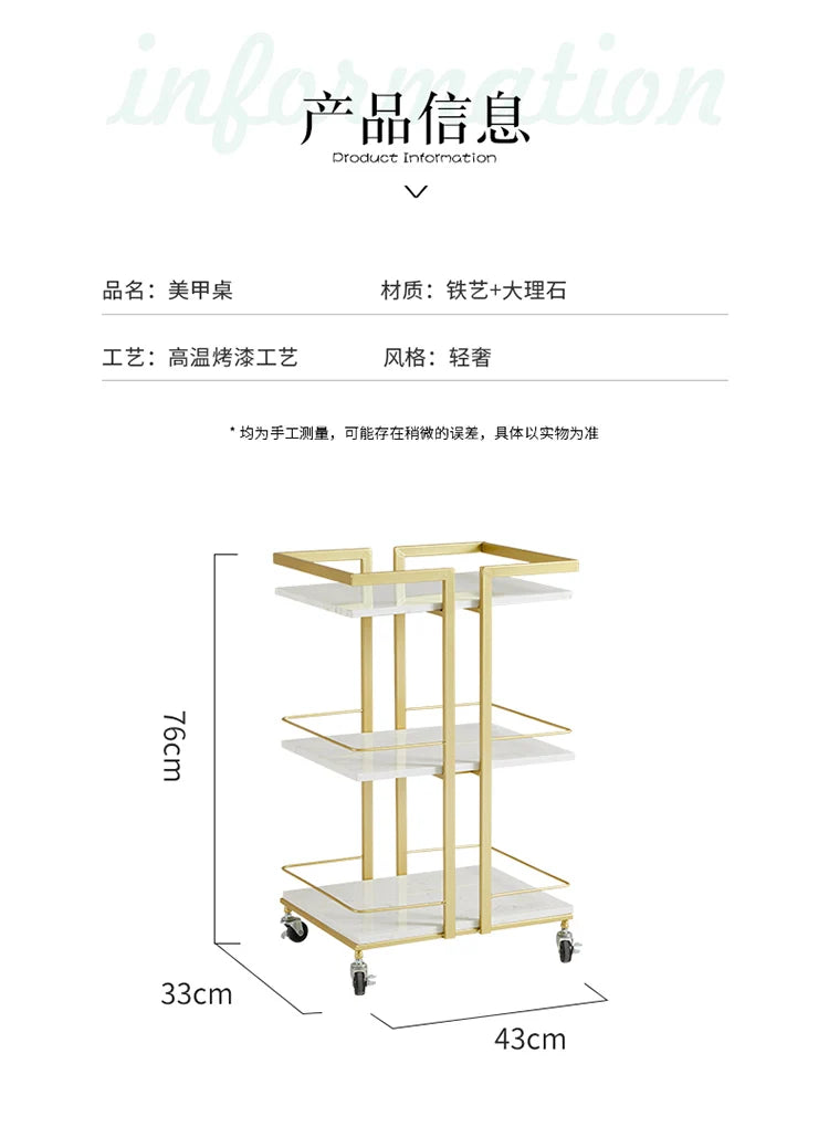 Aesthetic Salon Trolley Organizers Trolleys Salon Furniture Professional Aesthetic Tools Chariot Carritos Organizadores