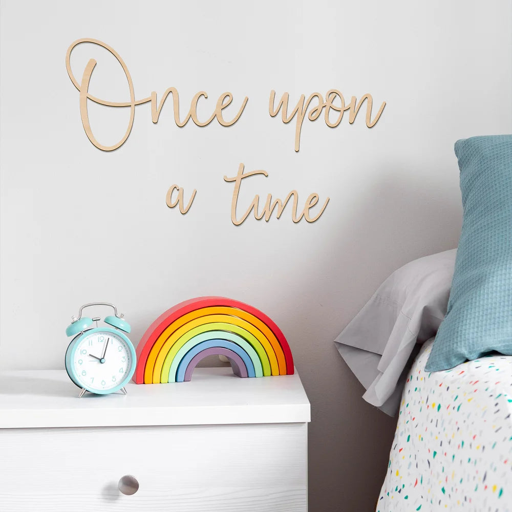 Once Upon A Time Wooden Wall Sign