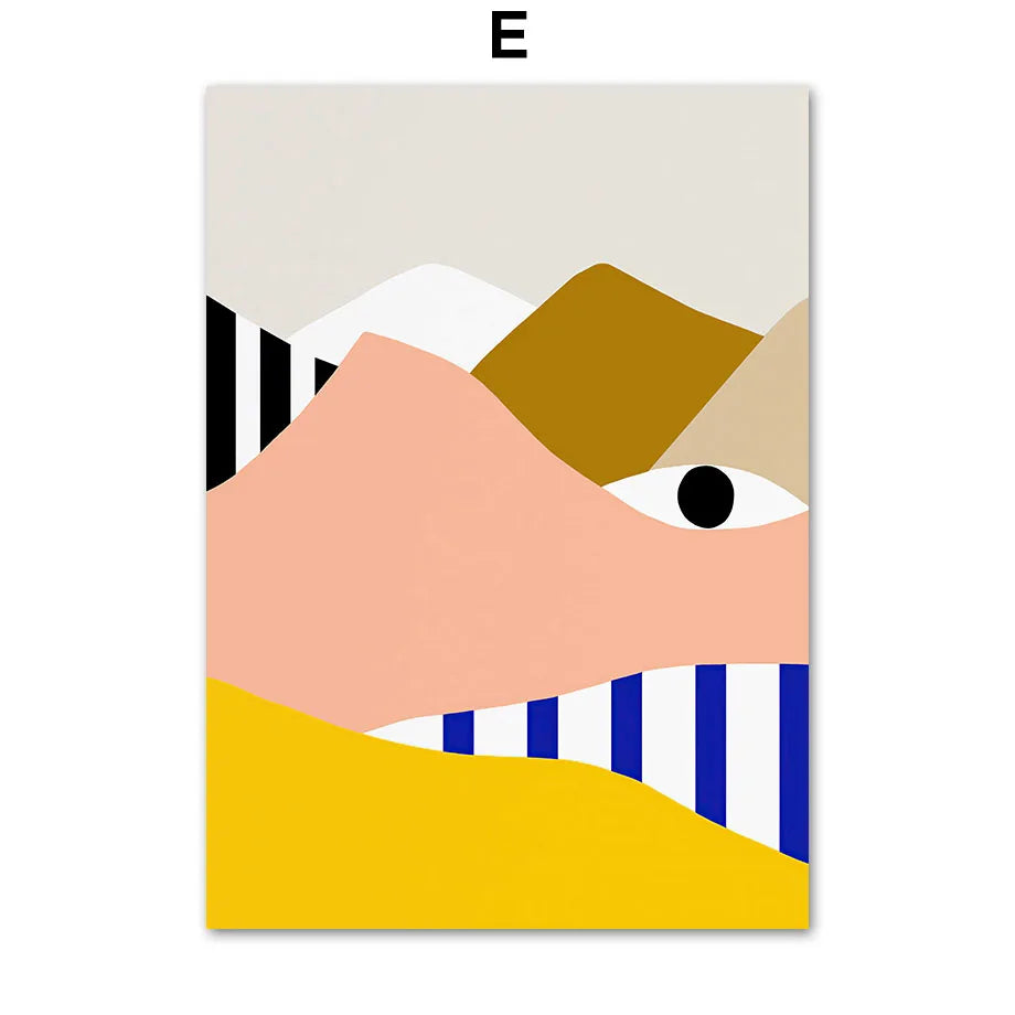 Boho Woman Flower Mountain Fruit Botanical Floral Wall Art Canvas Painting Posters And Prints Pictures For Living Room Decor