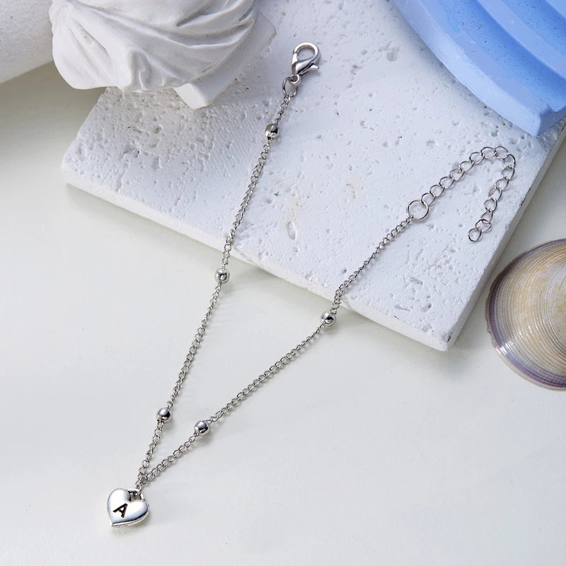 Boho A-Z Letter Anklets