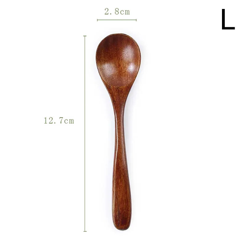 Natural Wood Soup Spoon