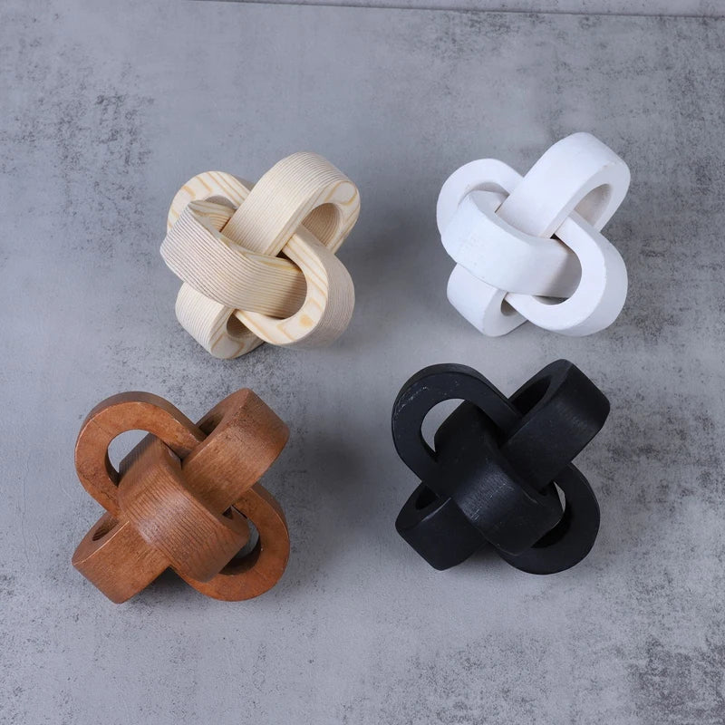 Boho Style Wooden Home Decor Ornament Hand Carved