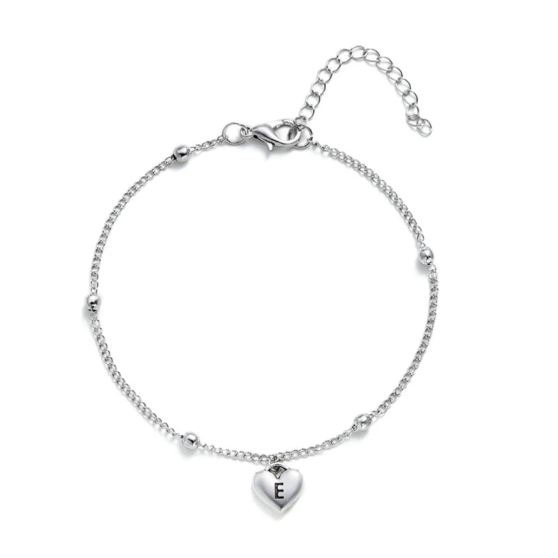 Boho A-Z Letter Anklets