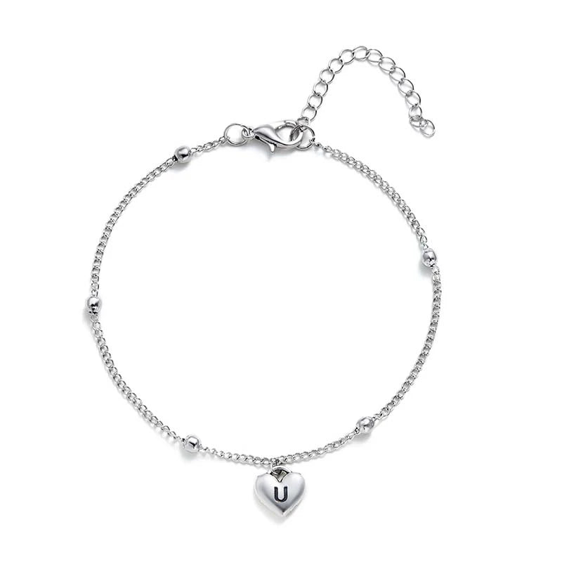 Boho A-Z Letter Anklets