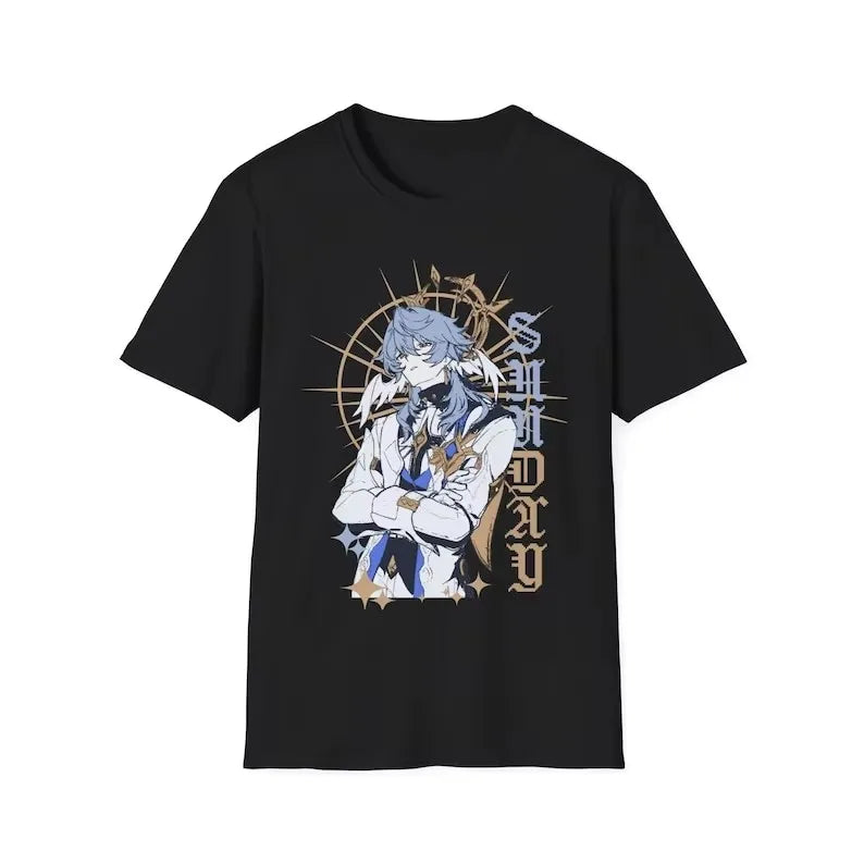 Sunday Honkai Star Rail T Shirt Women Manga Graphic Aesthetic Graphic Tee Shirt Aesthetic T-Shirt Female