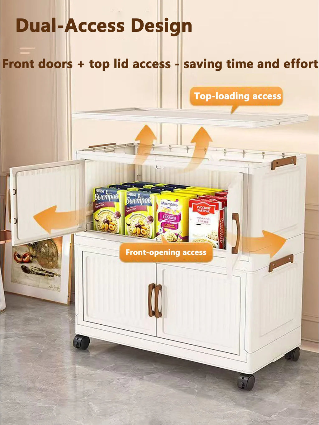 Storage Box Household Foldableing Cabinet Storage Cabinet Clothes Toys Snacks Extra Large Capacity Storage Cabinet Organizing Box