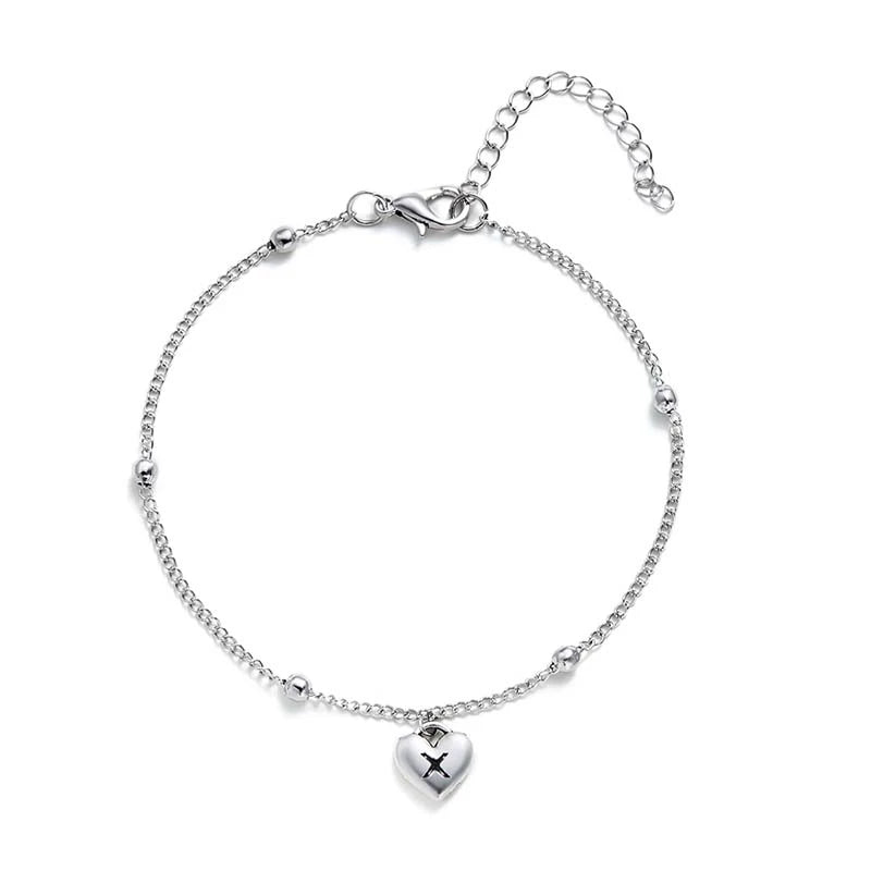 Boho A-Z Letter Anklets