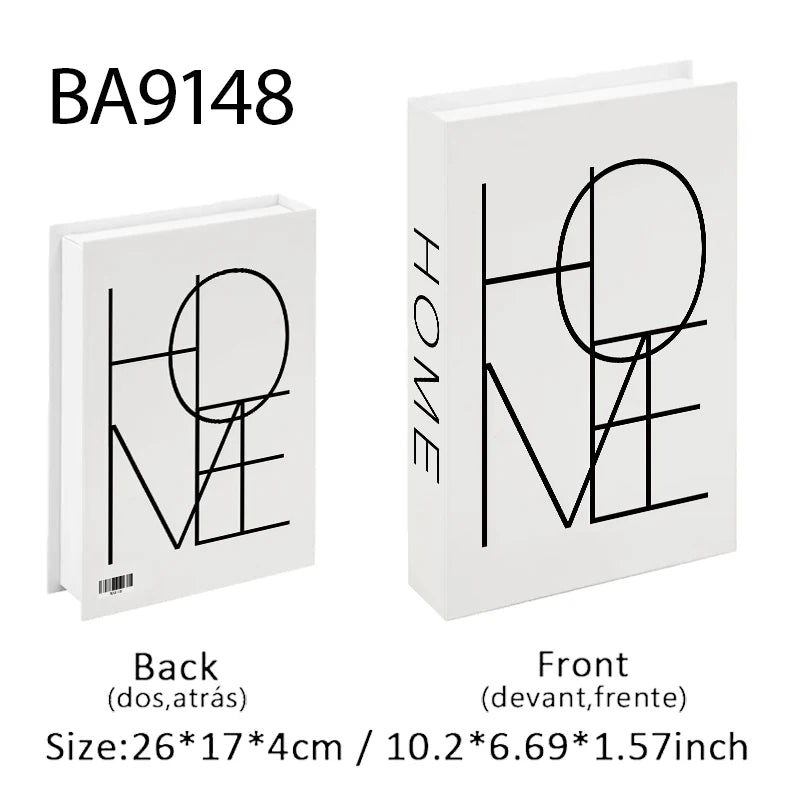 Abstract Boho Monet Luxe Fake Book Storage Box Interior Decoration Bauhaus Decorative Books Coffee Table Bedroom Ornament Decor