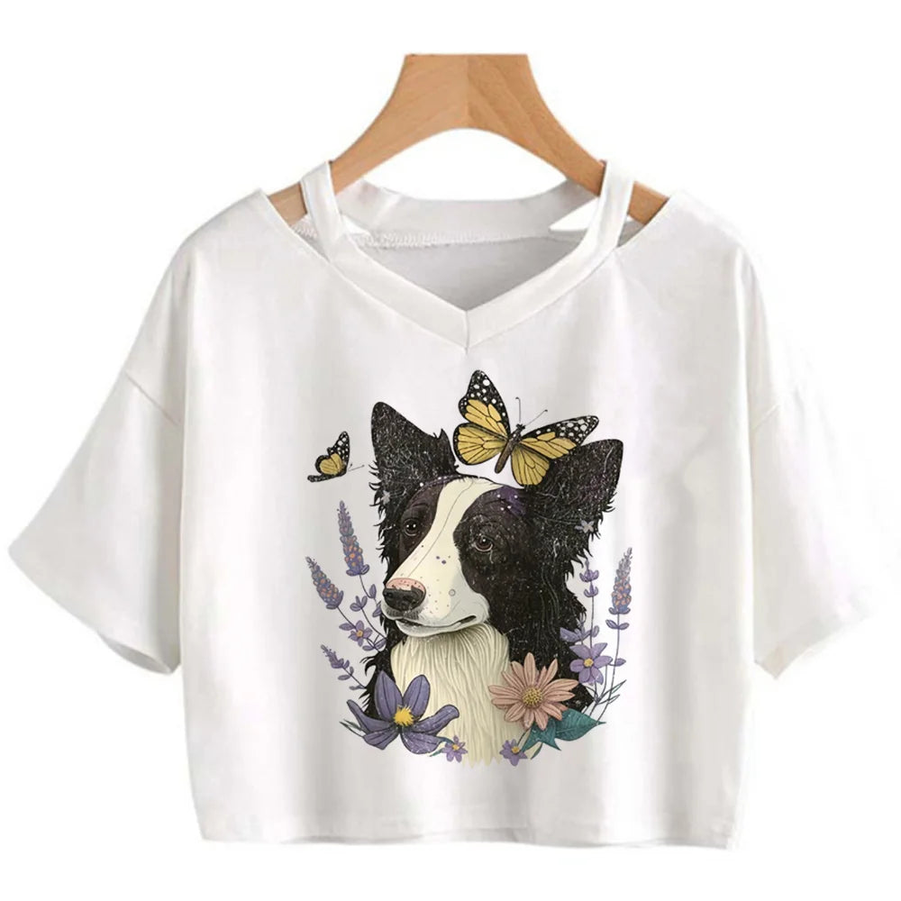 Goblincore 2000s aesthetic graphic  crop top Woman cute 2000s aesthetic manga t-shirts tee