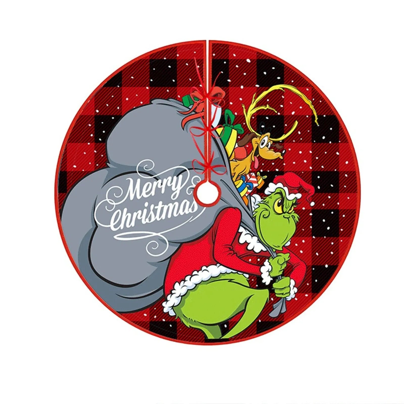 Christmas Tree Skirt Decoration For Home Xmas Tree Decorations Skirt Ornament Festive Holiday Party Decorations Indoor Outdoor