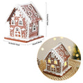 Christmas Glowing Brown Snowhouse Ornament Shiny House Xmas New Year Desktop Home Deco Kid Gift Christmas Party Supplies Navidad