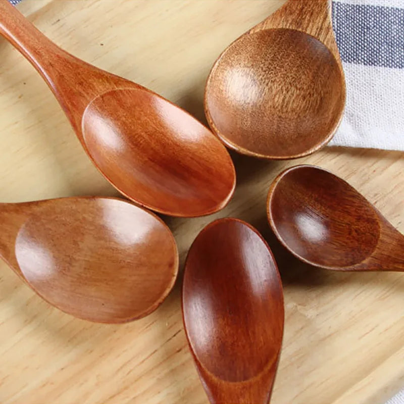 Natural Wood Soup Spoon