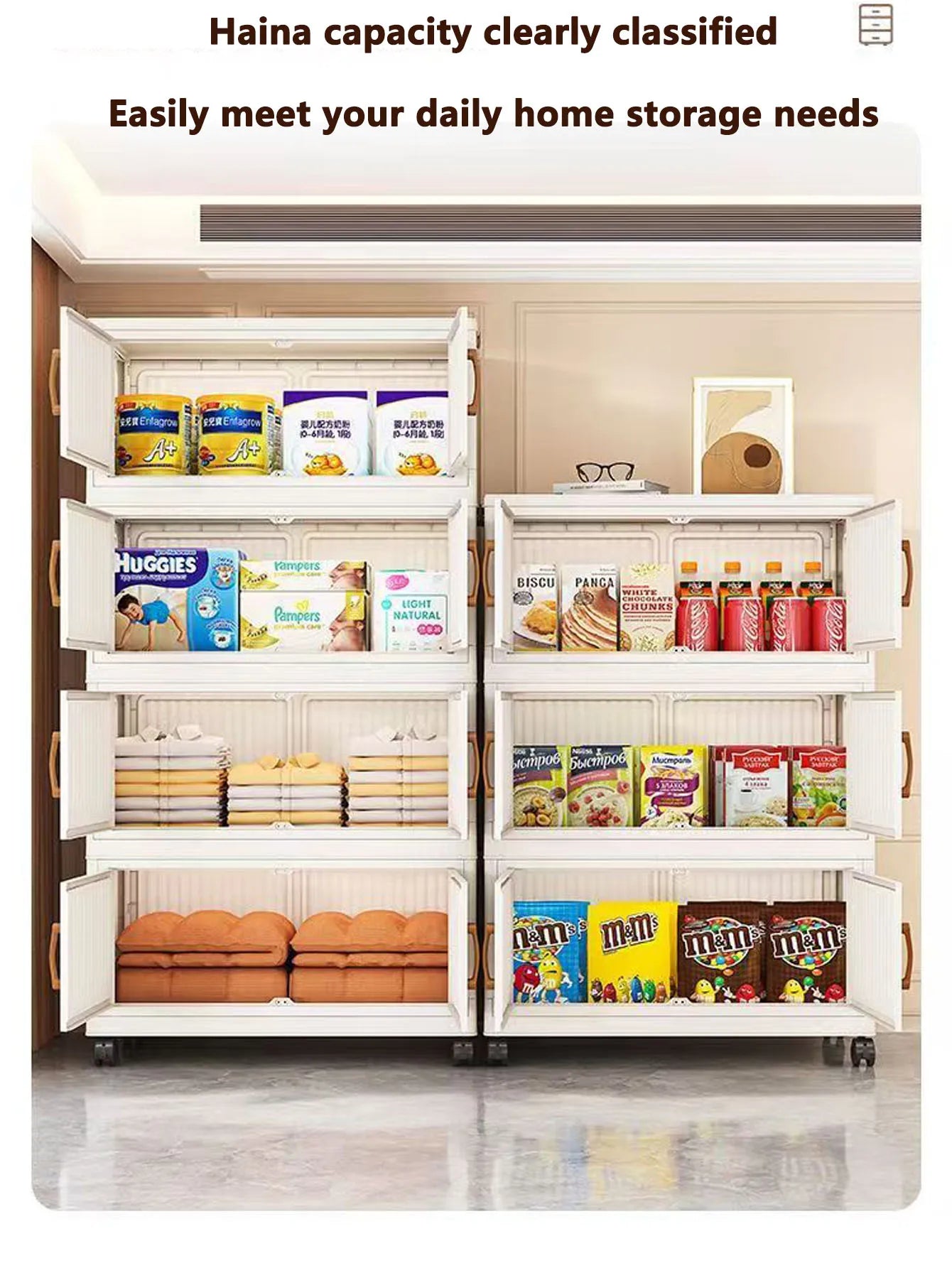 Storage Box Household Foldableing Cabinet Storage Cabinet Clothes Toys Snacks Extra Large Capacity Storage Cabinet Organizing Box