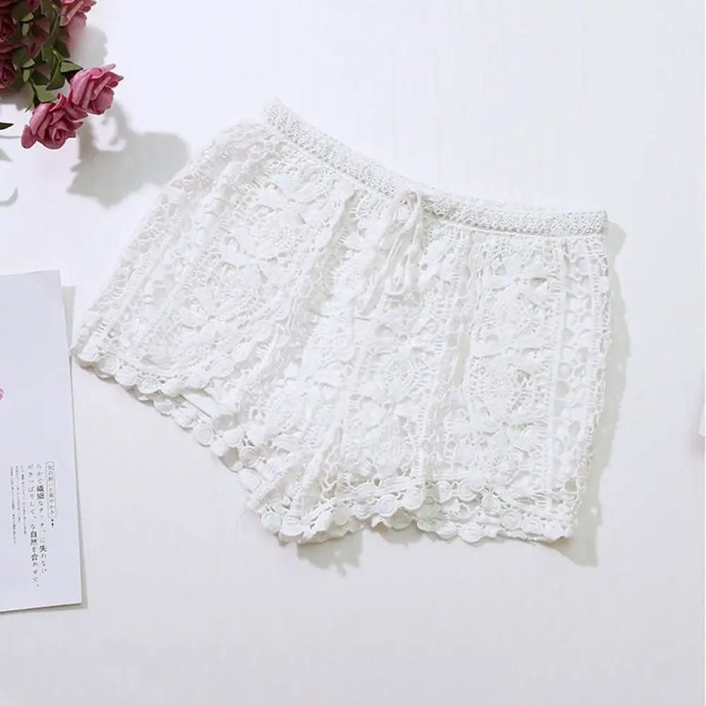 High Waist Hollow Out Lace-up