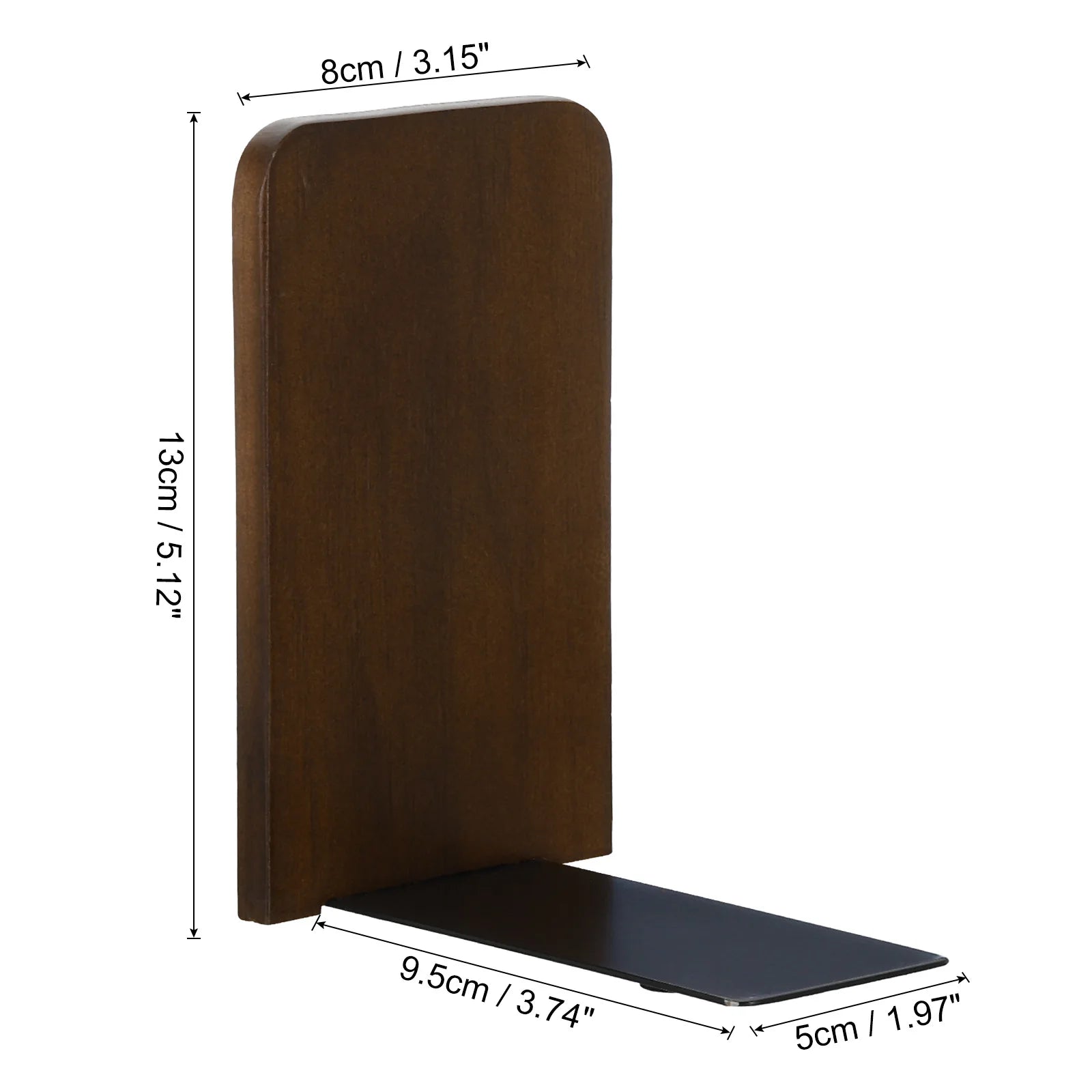 Wooden Desktop Bookends Book Organizer