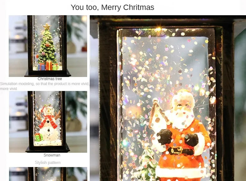 Christmas Wind Lights Crystal Lights Santa Claus Lights Christmas Party Decorations Christmas Ornaments Christmas Gifts