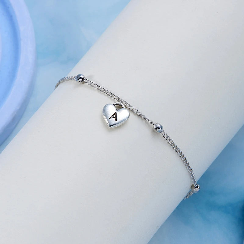 Boho A-Z Letter Anklets