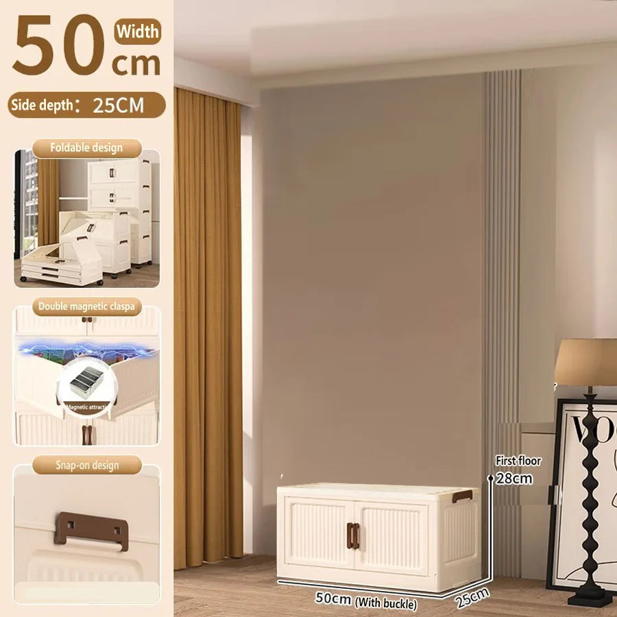 Storage Box Household Foldableing Cabinet Storage Cabinet Clothes Toys Snacks Extra Large Capacity Storage Cabinet Organizing Box