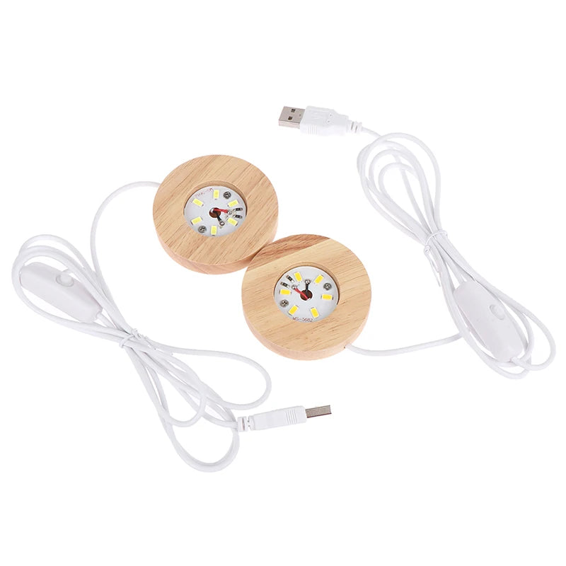 Night Light Wooden Led