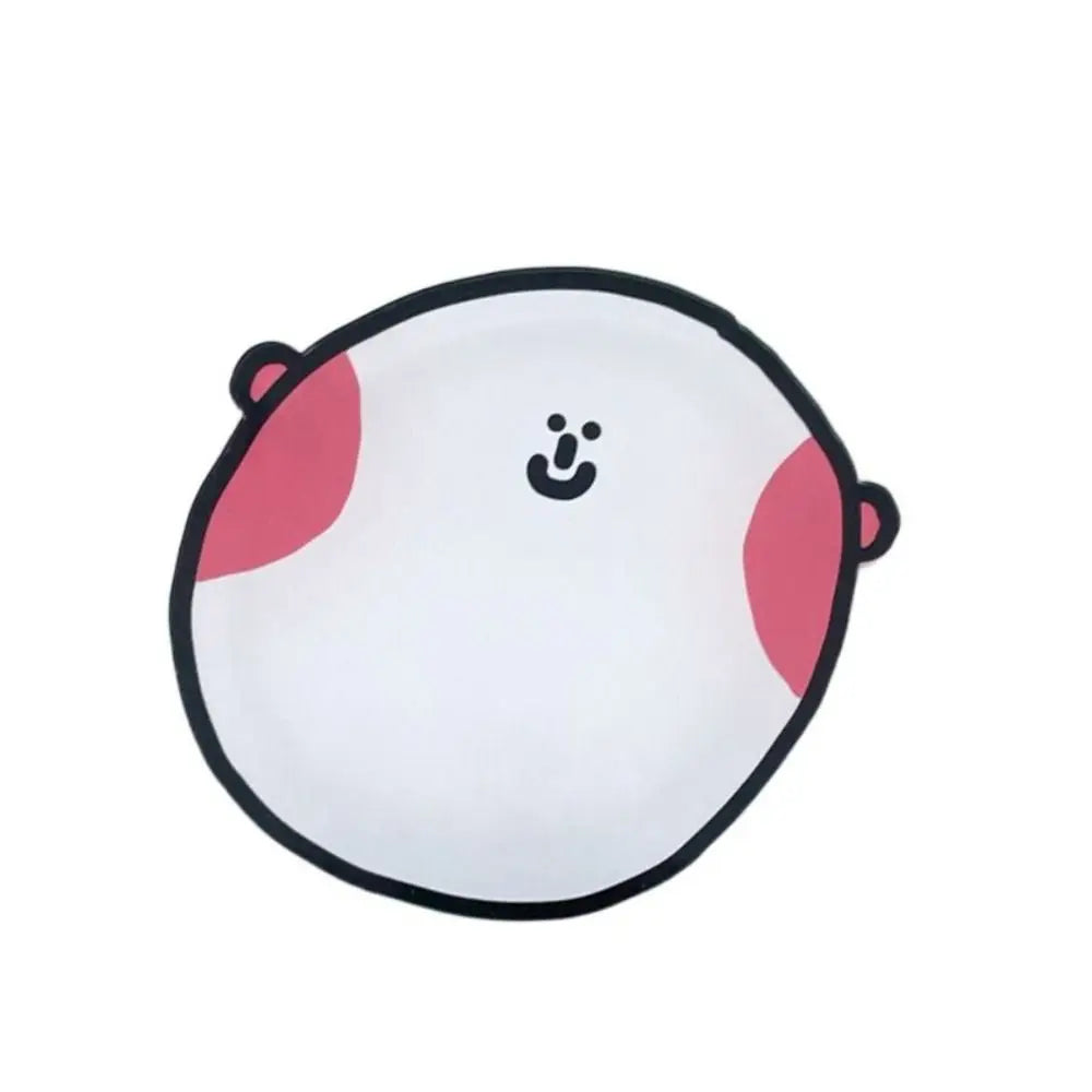 Cute Smiley Cartoon Acrylic Coaster Cup Mat Pad Mug Holder Mat Coffee Drinks Placemats Heat-resistant Bowl Pad