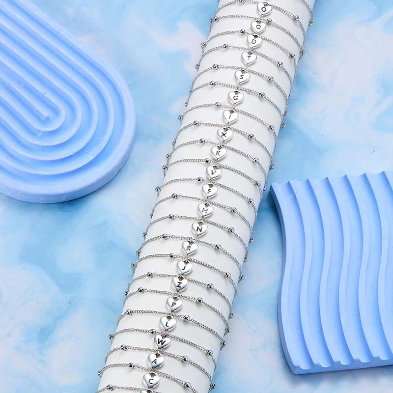 Boho A-Z Letter Anklets