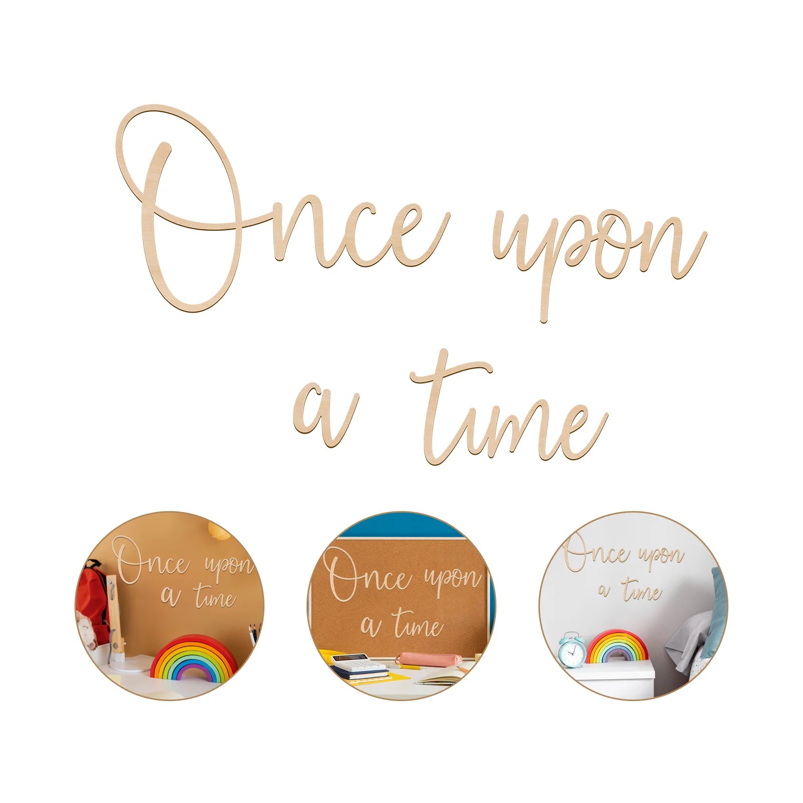 Once Upon A Time Wooden Wall Sign