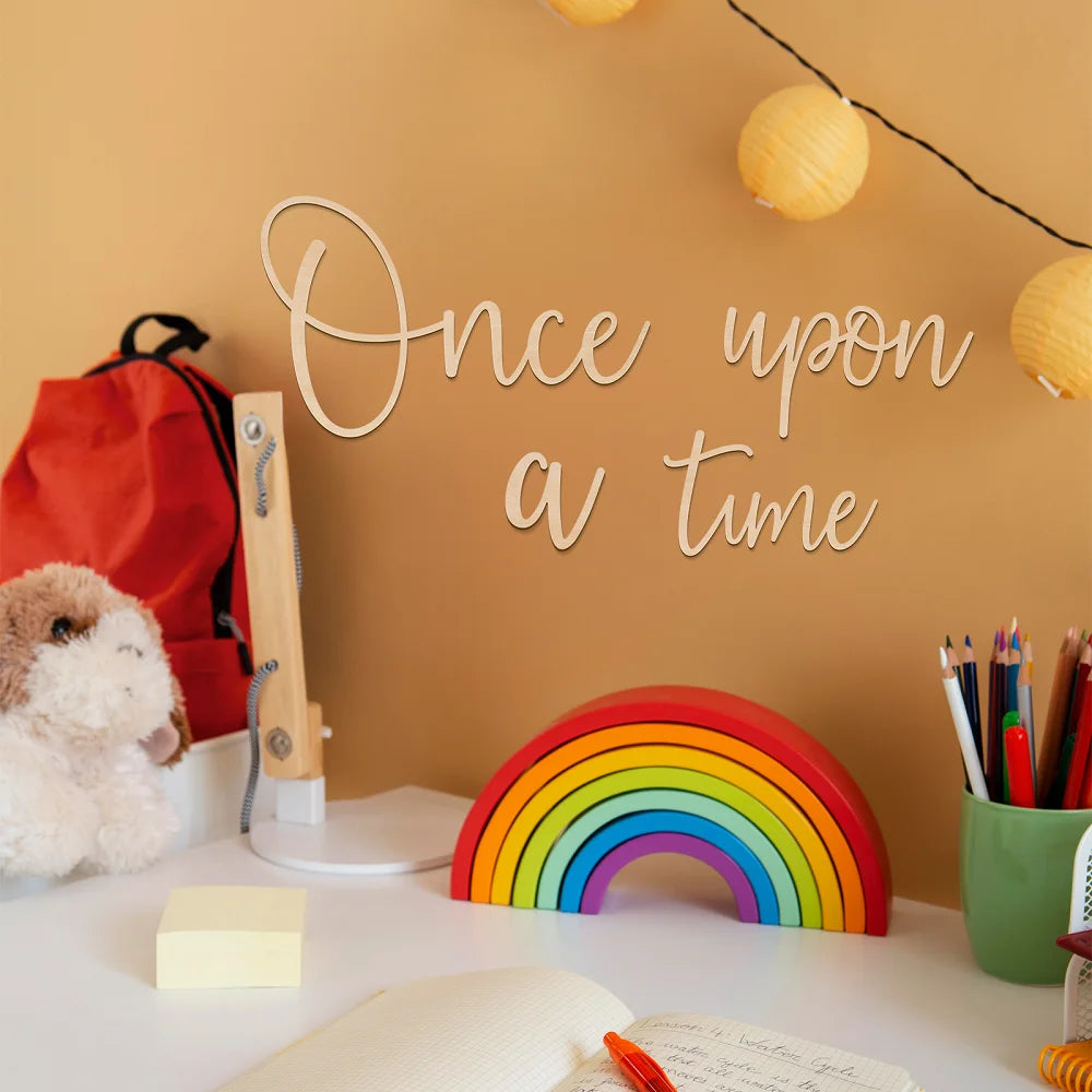 Once Upon A Time Wooden Wall Sign