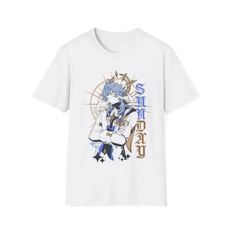 Sunday Honkai Star Rail T Shirt Women Manga Graphic Aesthetic Graphic Tee Shirt Aesthetic T-Shirt Female