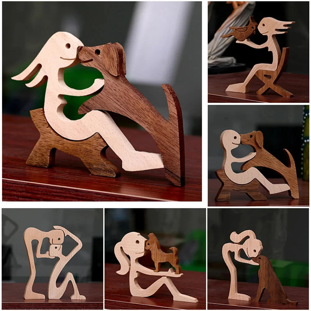 Family Wood Dog Decor