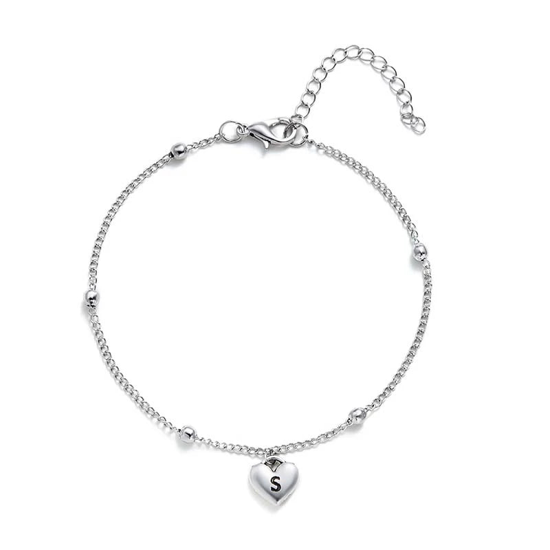 Boho A-Z Letter Anklets